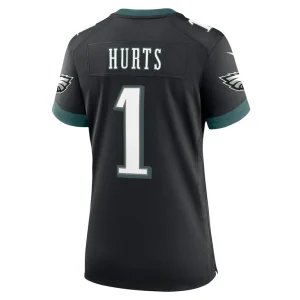 Jalen hurts philadelphia eagles nike womens alternate game jersey Black L