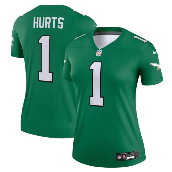 Jalen hurts philadelphia eagles nike womens alternate legend player performance top Kelly green