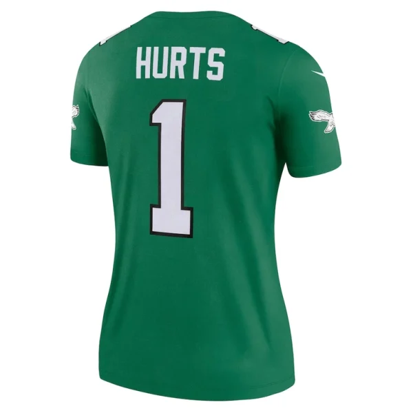 Jalen hurts philadelphia eagles nike womens alternate legend player performance top Kelly green L