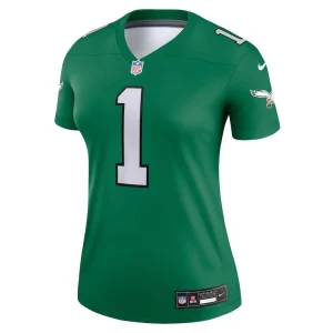 Jalen hurts philadelphia eagles nike womens alternate legend player performance top Kelly green M