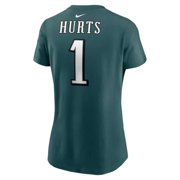Jalen hurts philadelphia eagles nike womens player name number t shirt Midnight green L