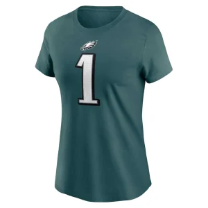 Jalen hurts philadelphia eagles nike womens player name number t shirt Midnight green M