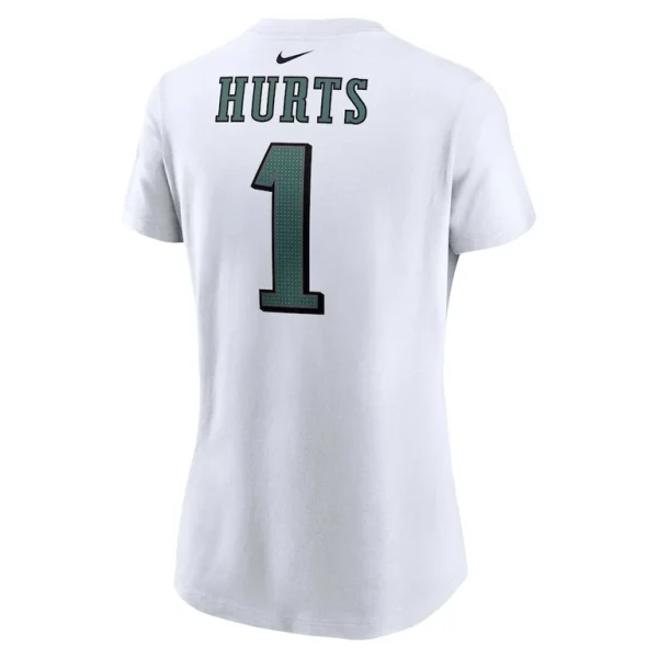 Jalen hurts philadelphia eagles nike womens player name number t shirt White L