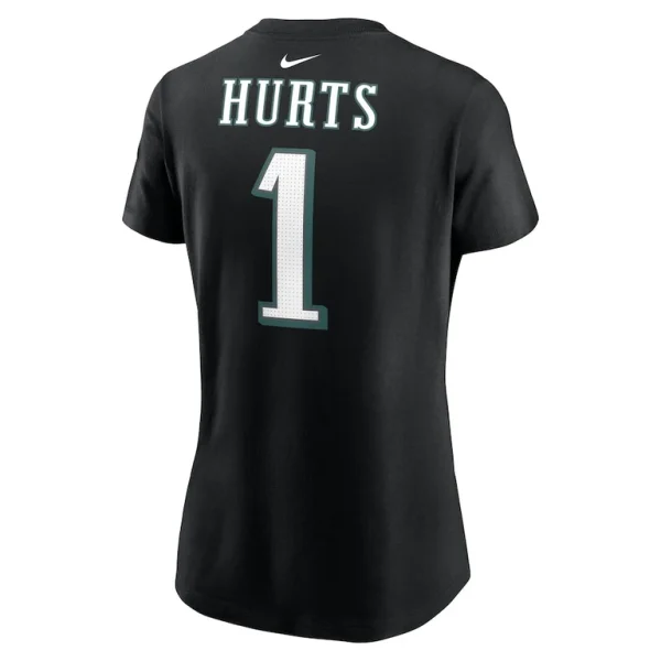 Jalen hurts philadelphia eagles nike womens super bowl lix name number t shirt Black L