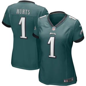 Jalen hurts philadelphia eagles nike womens team game jersey Midnight green