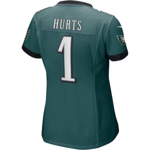 Jalen hurts philadelphia eagles nike womens team game jersey Midnight green L