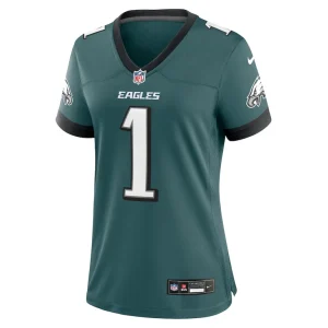 Jalen hurts philadelphia eagles nike womens team game jersey Midnight green M