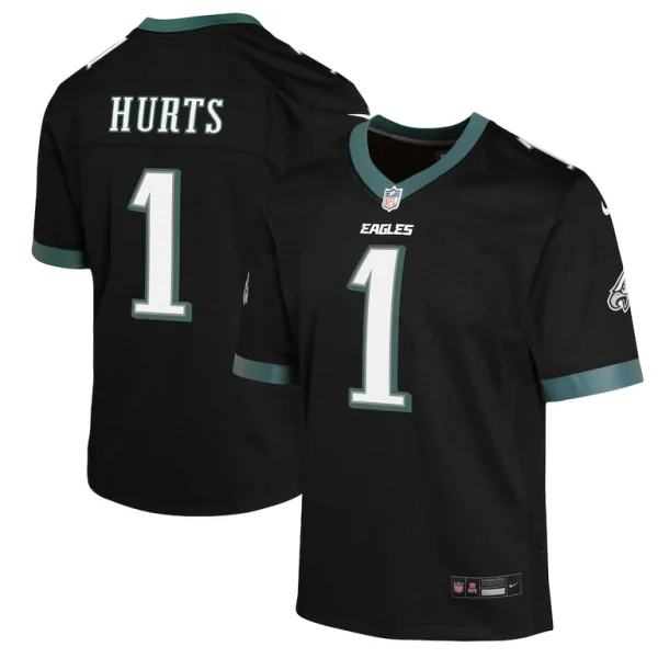 Jalen hurts philadelphia eagles nike youth game jersey Black