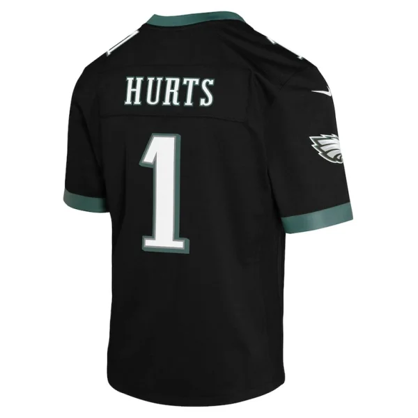 Jalen hurts philadelphia eagles nike youth game jersey Black Yth L