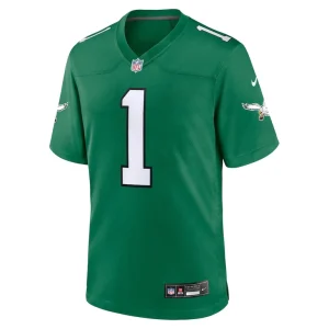 Jalen hurts philadelphia eagles nike youth game jersey Kelly green Yth M