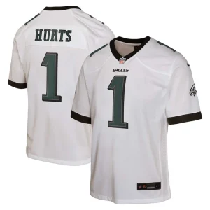 Jalen hurts philadelphia eagles nike youth game jersey White