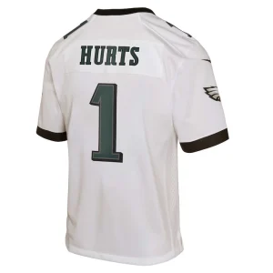 Jalen hurts philadelphia eagles nike youth game jersey White Yth L
