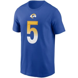 Jalen ramsey los angeles rams nike player name number t shirt Royal M