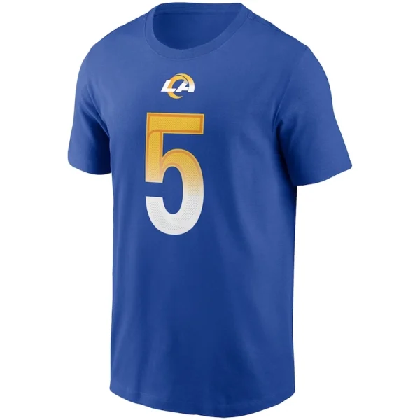 Jalen ramsey los angeles rams nike player name number t shirt Royal M