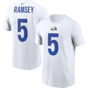 Jalen ramsey los angeles rams nike player name number t shirt White