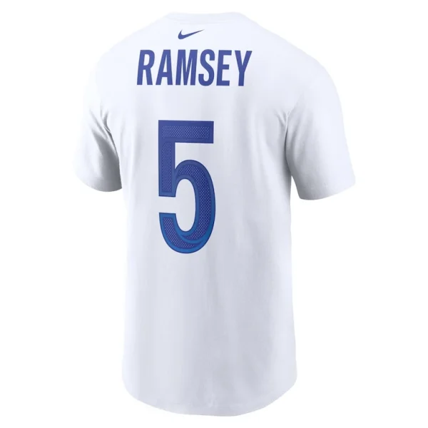 Jalen ramsey los angeles rams nike player name number t shirt White L