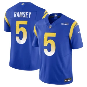 Jalen ramsey los angeles rams nike vapor f.u.s.e. limited jersey Royal