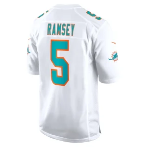 Jalen ramsey miami dolphins nike away game jersey White L