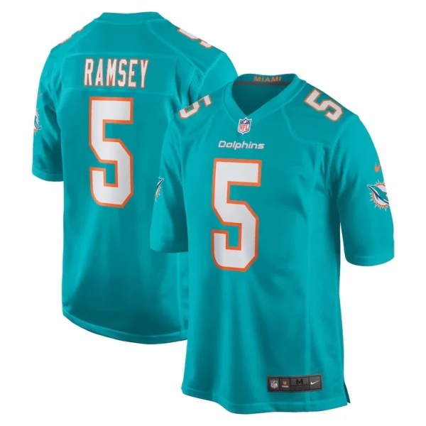 Jalen ramsey miami dolphins nike team color game jersey Aqua