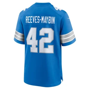 Jalen reeves maybin detroit lions nike team game jersey Blue L