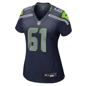 Jalen sundell seattle seahawks nike womens team game jersey College navy M