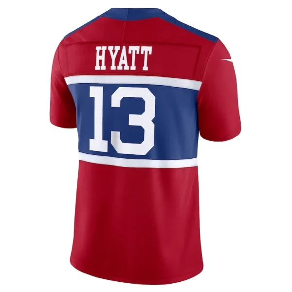 Jalin hyatt new york giants nike alternate vapor f.u.s.e. limited jersey Century red L