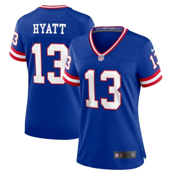Jalin hyatt new york giants nike womens team game jersey Royal