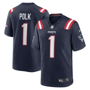 Jalynn polk new england patriots nike team game jersey Navy