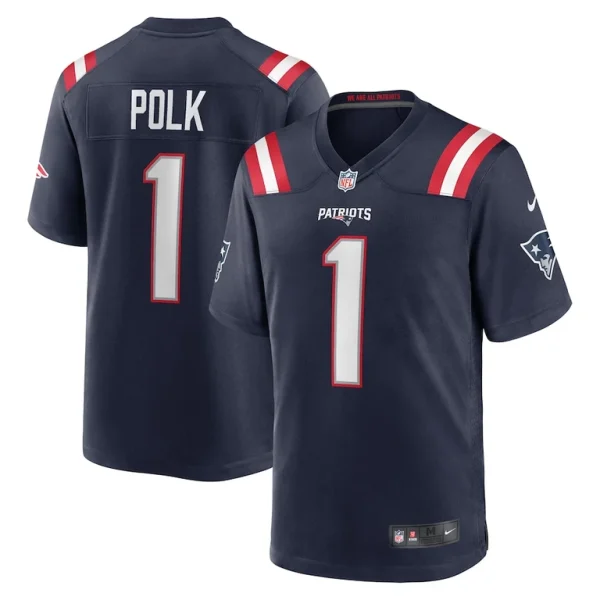Jalynn polk new england patriots nike team game jersey Navy