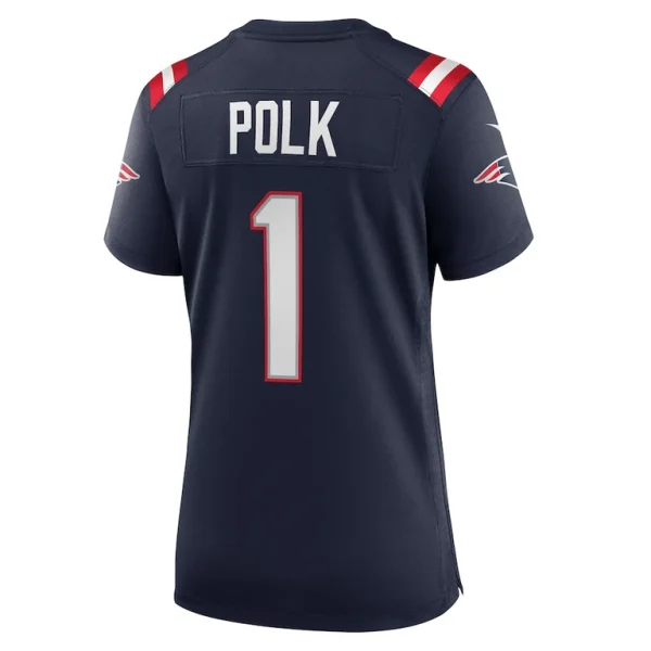 Jalynn polk new england patriots nike womens team game jersey Navy L