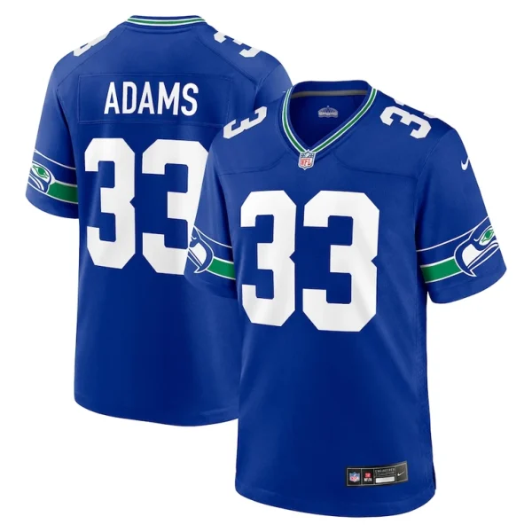Jamal adams seattle seahawks nike throwback player game jersey Royal