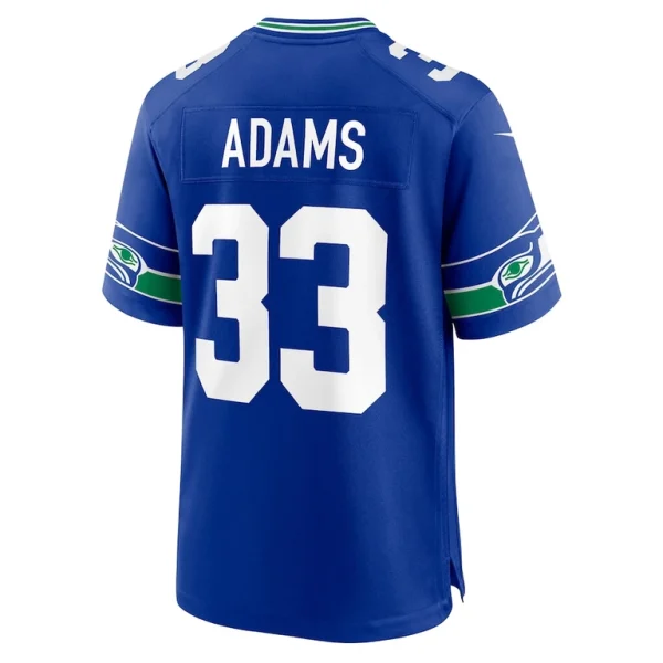 Jamal adams seattle seahawks nike throwback player game jersey Royal L
