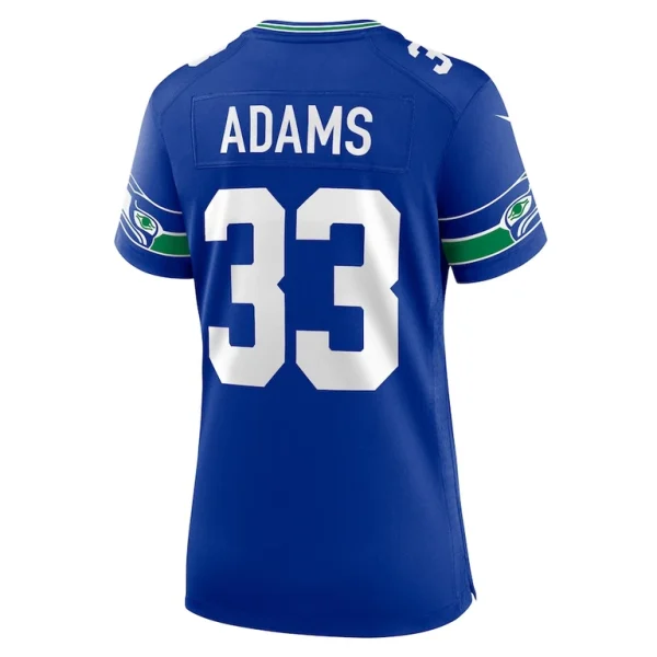Jamal adams seattle seahawks nike womens throwback player game jersey Royal L