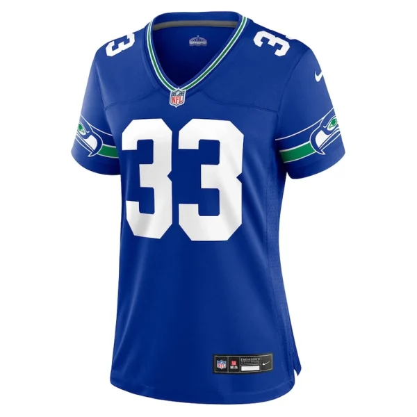 Jamal adams seattle seahawks nike womens throwback player game jersey Royal M