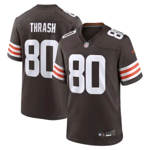 Jamari thrash cleveland browns nike team game jersey Brown
