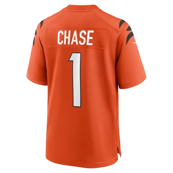 Jamarr chase cincinnati bengals nike alternate game jersey Orange L