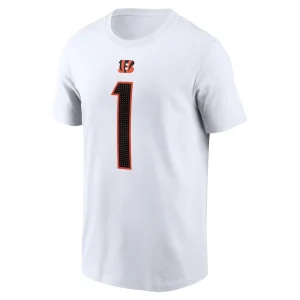 Jamarr chase cincinnati bengals nike player name number t shirt White M