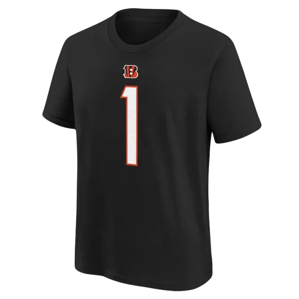 Jamarr chase cincinnati bengals nike preschool player name number t shirt Black 56