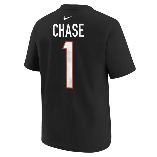 Jamarr chase cincinnati bengals nike preschool player name number t shirt Black 7