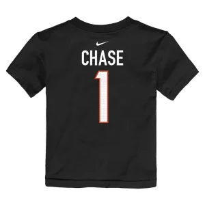 Jamarr chase cincinnati bengals nike toddler player name number t shirt Black 4T