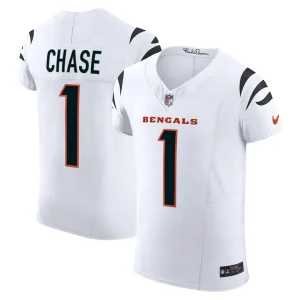 Jamarr chase cincinnati bengals nike vapor f.u.s.e. elite jersey White