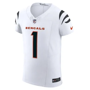 Jamarr chase cincinnati bengals nike vapor f.u.s.e. elite jersey White 44