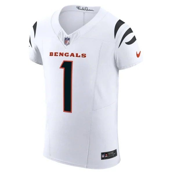 Jamarr chase cincinnati bengals nike vapor f.u.s.e. elite jersey White 44