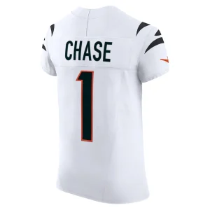Jamarr chase cincinnati bengals nike vapor f.u.s.e. elite jersey White 48