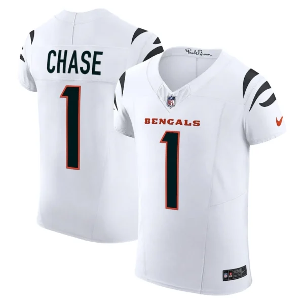 Jamarr chase cincinnati bengals nike vapor f.u.s.e. elite jersey White
