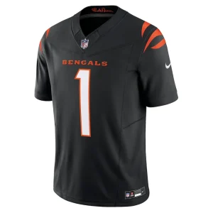 Jamarr chase cincinnati bengals nike vapor f.u.s.e. limited jersey Black M
