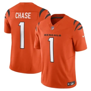 Jamarr chase cincinnati bengals nike vapor f.u.s.e. limited jersey Orange