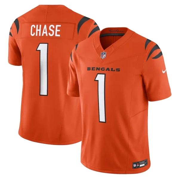 Jamarr chase cincinnati bengals nike vapor f.u.s.e. limited jersey Orange