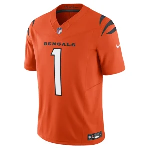 Jamarr chase cincinnati bengals nike vapor f.u.s.e. limited jersey Orange M