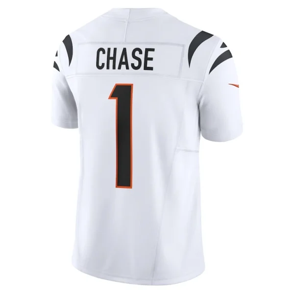 Jamarr chase cincinnati bengals nike vapor f.u.s.e. limited jersey White L